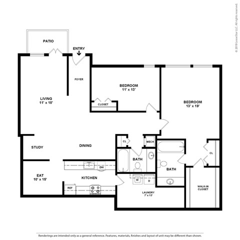 BD5 floorplan at Vistas of Annandale, Annandale, 22003